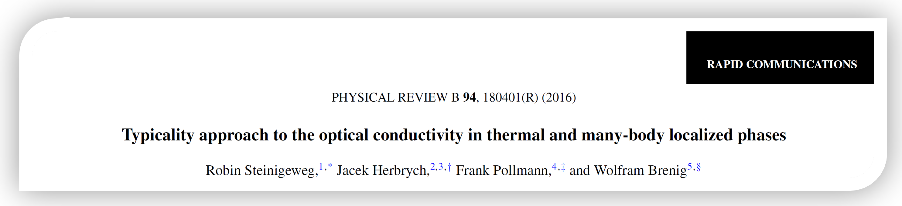 Phys. Rev. B (Rapid Communications)