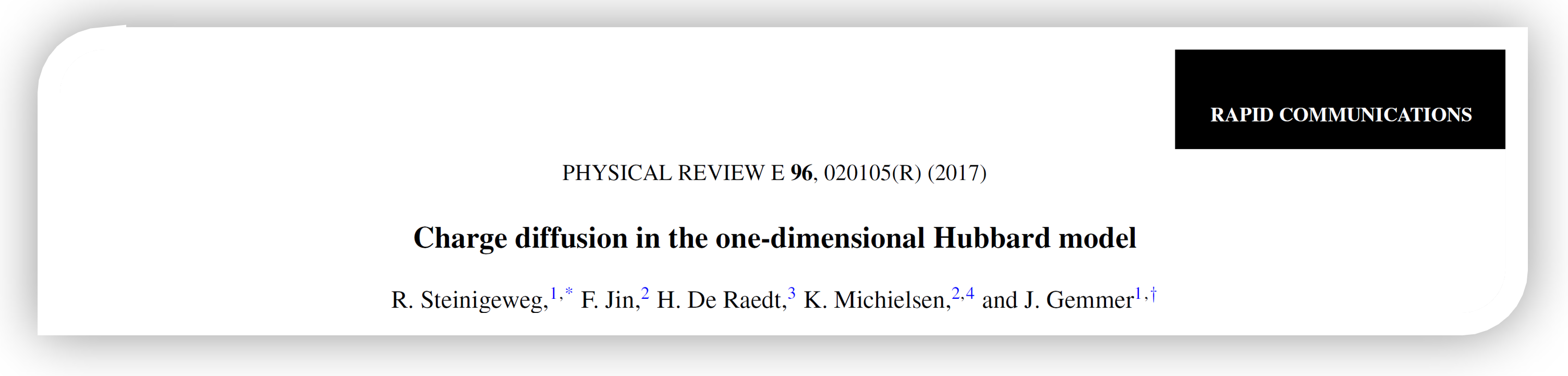 Phys. Rev. E (Rapid Communications)